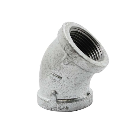 Thrifco Plumbing 1-1/4 Inch Galvanized Steel 45 Degrees Elbow 5217035